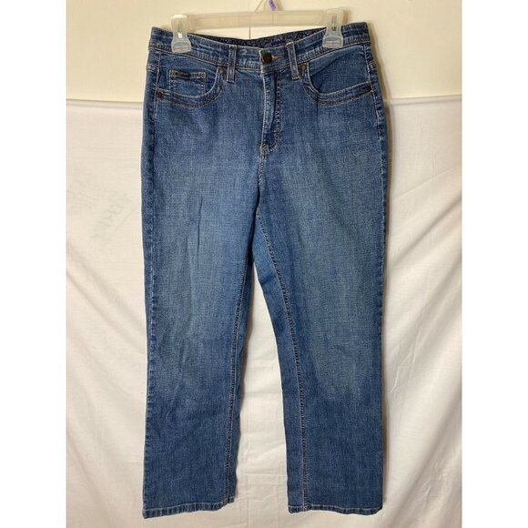 RIDER STRETCH JEANS WOMENS SIZE 10 STRAIGHT LEG CLASSIC - Picture 2 of 2